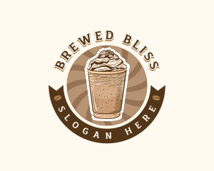 Coffee Frappe Cafe logo design