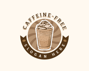 Coffee Frappe Cafe logo design