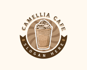 Coffee Frappe Cafe logo design