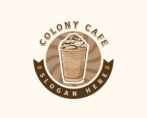 Coffee Frappe Cafe logo design