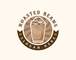 Coffee Frappe Cafe logo design