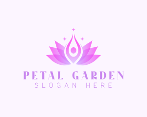 Meditation Lotus Yoga logo design