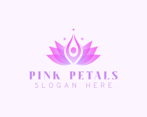 Meditation Lotus Yoga logo design