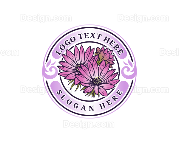 Flower Garden Bloom Logo