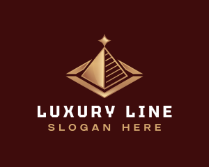 Luxury Diamond Pyramid logo design