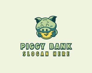 Piggy Coin Savings logo design