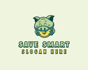 Piggy Coin Savings logo design