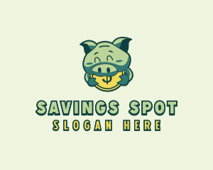 Piggy Coin Savings logo design