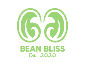 Green Organic Beans logo design