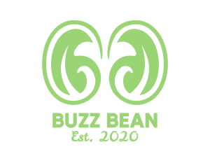 Green Organic Beans logo design