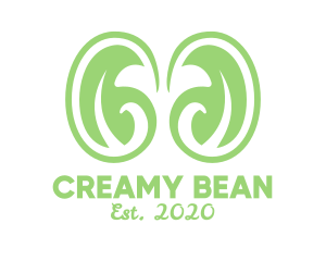 Green Organic Beans logo design