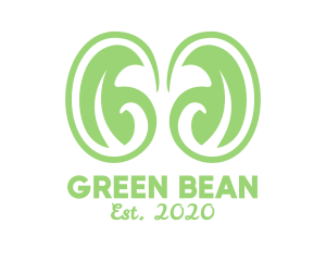 Green Organic Beans logo design