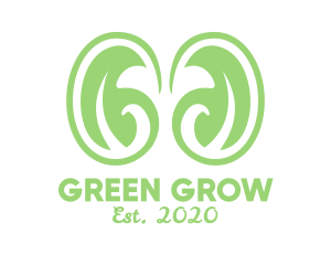 Green Organic Beans logo design