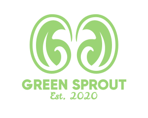 Green Organic Beans logo design