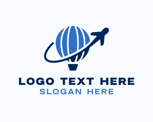 Hot Air Balloon Travel Airplane logo