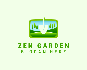 Garden Shovel Yard logo design