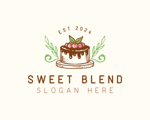 Sweet Cake Fruit Tart  logo design