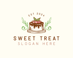 Sweet Cake Fruit Tart  logo design