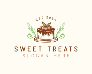 Sweet Cake Fruit Tart  logo design