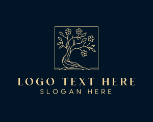 Wellness Floral Tree logo