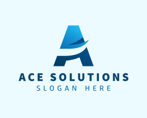 Advertising Professional Wing Letter A logo design