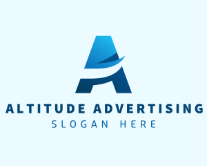 Advertising Professional Wing Letter A logo design