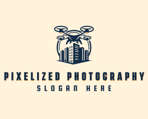 Aerial Drone Building  logo design