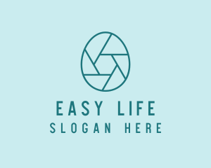 Egg Photography Lens logo design