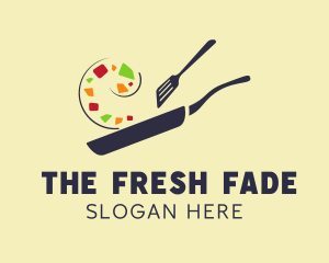 Vegan Healthy Dish logo design