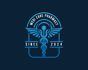 Caduceus Medical Pharmacy logo design