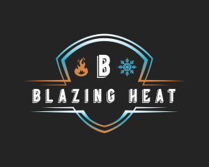 Fire Ice Shield logo design