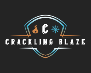 Fire Ice Shield logo design