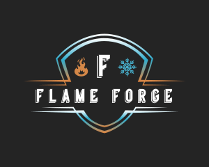 Fire Ice Shield logo design