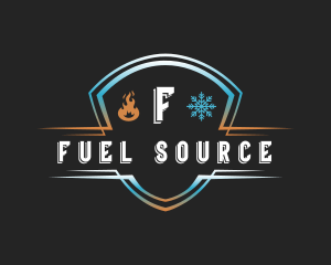 Fire Ice Shield logo design