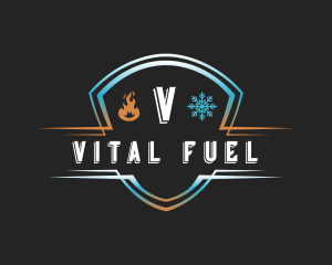 Fire Ice Shield logo design