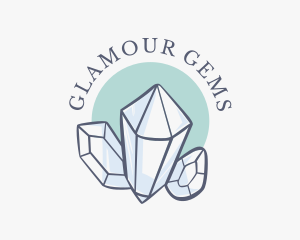 Luxury Crystals Boutique logo design