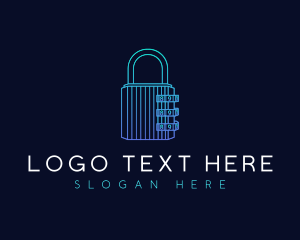 Cyber Security Lock logo