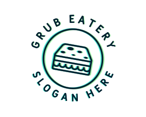 Glitch Snack Sandwich logo design