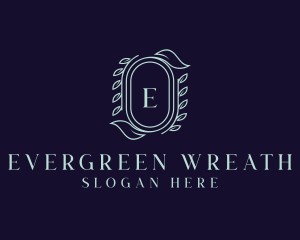 Leaf Wreath Wellness Spa logo design