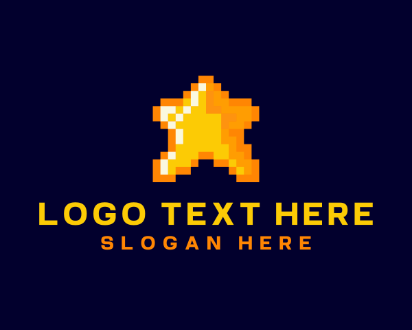 Pixel logo example 4