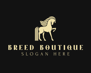 Stallion Horse Animal  logo design