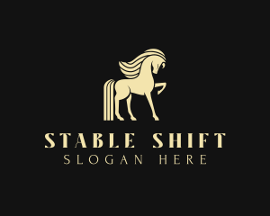 Stallion Horse Animal  logo design