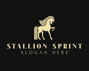 Stallion Horse Animal  logo design