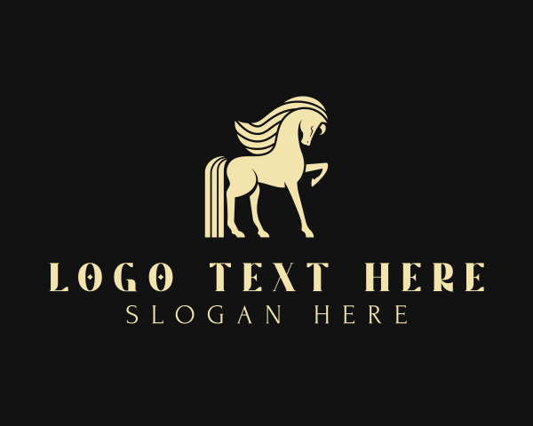 Stallion logo example 1