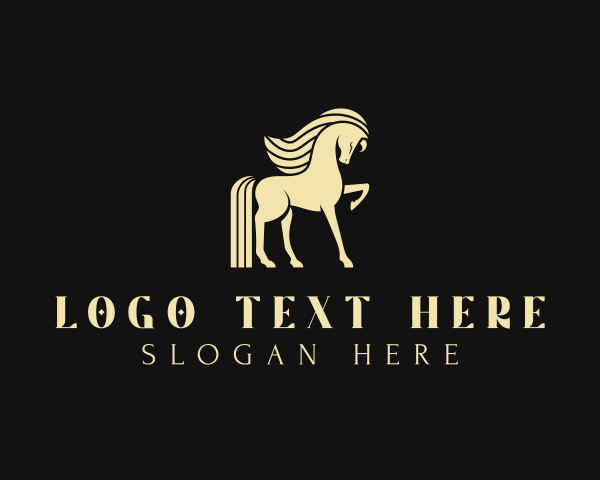 Stallion Horse Animal  logo