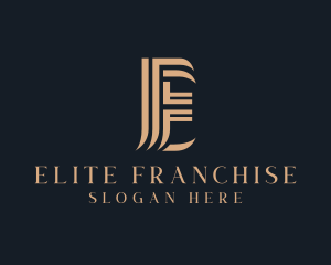 Professional Firm Letter E logo design