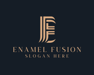 Professional Firm Letter E logo design