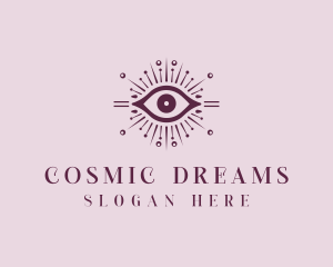 Cosmic Spiritual Eye logo design