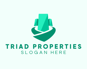 Condominium Building Property logo design