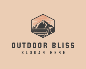 Rustic Outdoor Travel Camp logo design